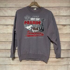 Vintage Calgary Stampeders 1998 Grey Cup Champs Crewneck XL